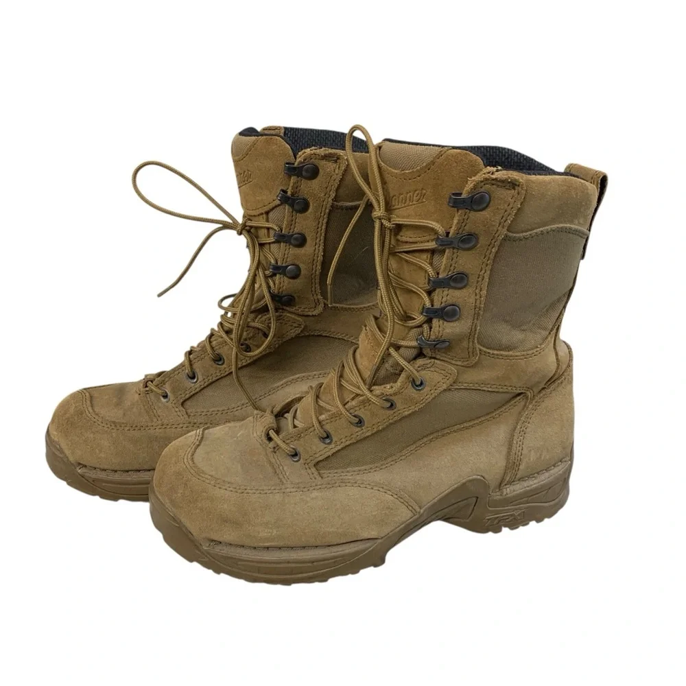 DANNER Tan Combat TFX Leather & Fabric Tactical Boots‎ – Men’s 9 D